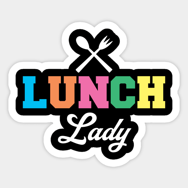 Lunch Lady Sticker by TheBestHumorApparel